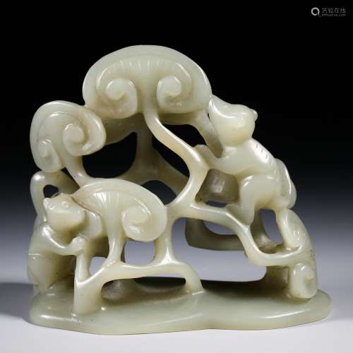 Qing Dynasty Hetian jade ornaments