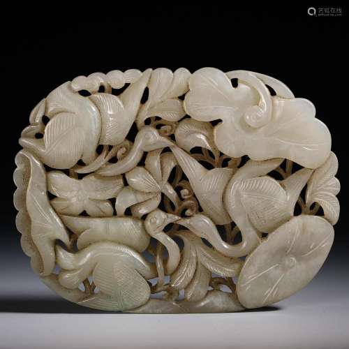 Spring jade pendant of Ming Dynasty