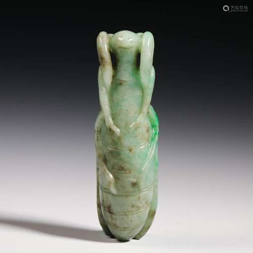 Jade mantis from Qing Dynasty