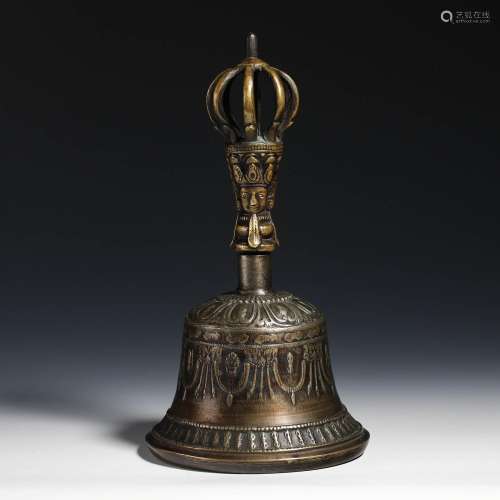 Tibetan Diamond bell from the Qing Dynasty