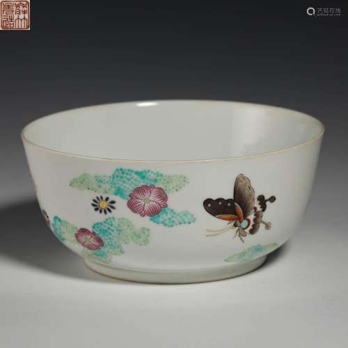 Pastel bowl from Qing Dynasty