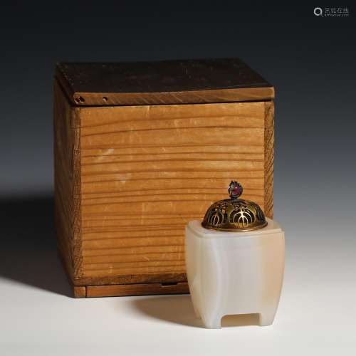 Agate incense in Qing Dynasty