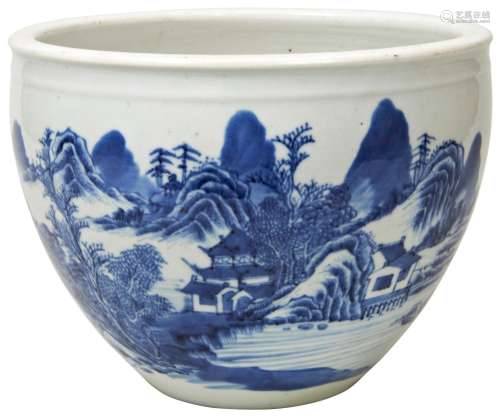 BLUE AND WHITE JARDINIERE QING DYNASTY, 18TH / 19TH CENTURY ...