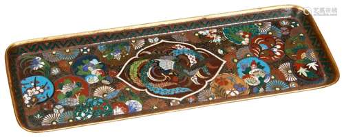 FINE JAPANESE CLOISONNE DISH MEIJI PERIOD (1868-1912) of rec...