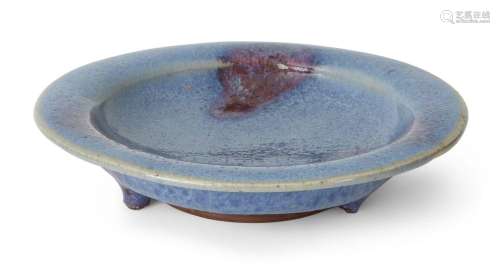 A Chinese Jun-type glazed dish, late Qing Dynasty/Republic, ...