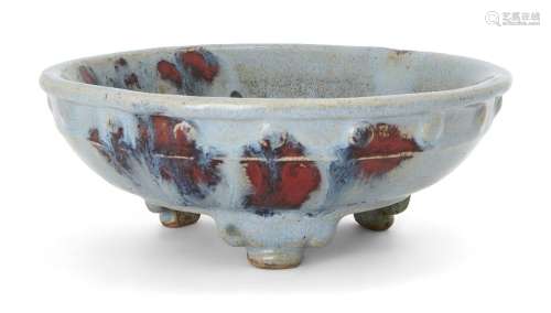 A Chinese imitation-Junyao 'narcissus' bowl, Qing Dynasty, t...