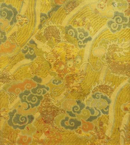 A Chinese kesi silk 'dragon' panel, 17th/18th century, depic...
