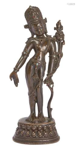 A Nepalese bronze figure of Padmapani, 18th/19th century, ca...