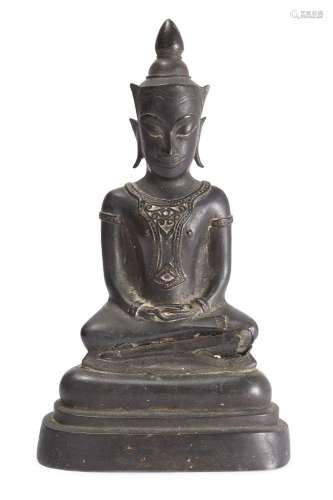 A Thai bronze figure of Buddha, Ayutthaya, 17th century, 22c...