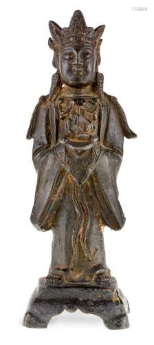 A Chinese bronze figure of Guanyin, Ming dynasty, 16th centu...