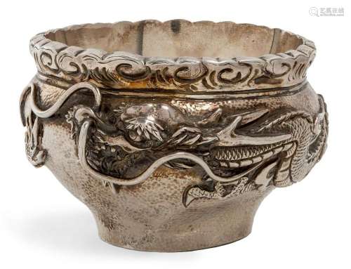 Watanabe Zo, a Japanese silver cup, Meiji period, signed Wat...