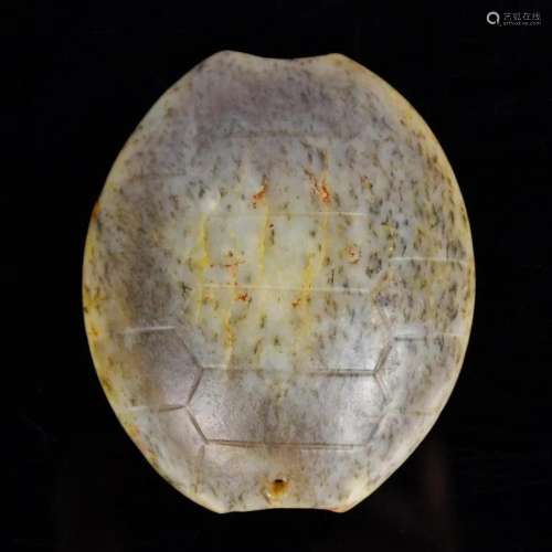 A Russet Jade Turtle Shell Carving