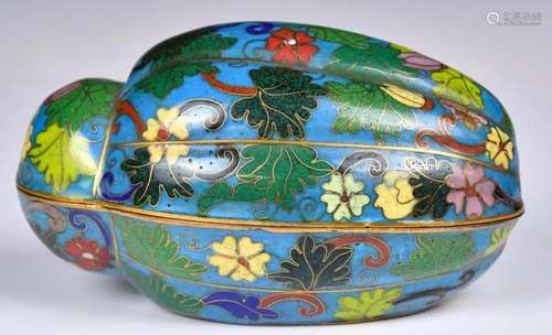 A Cloisonne Enamel Cover Box 19thC