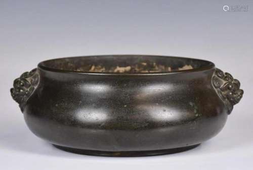 A Bronze Incense Burner, Qing