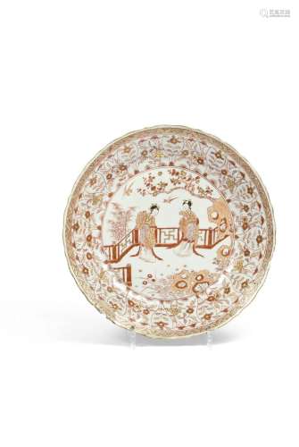 CHINE - Époque Kangxi (1662-1722) Coupe polylobée en porcela...