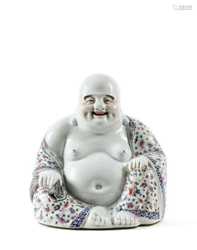 CHINE - XXe siècleStatuette de Budai en porcelaine émaillée ...