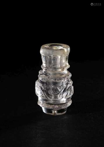 A FATIMID CARVED ROCK CRYSTAL BOTTLE EGYPT, SECOND HALF 10TH...