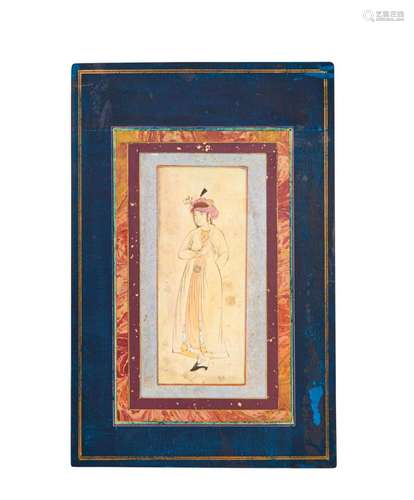 A PERSIAN MINIATURE OF A PRINCESS, 19TH CENTURY, QAJAR