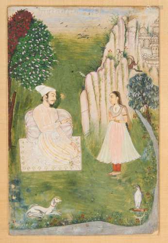 AN INDIAN MINIATURE, MUGHAL, 19TH CENTURY, INDIA