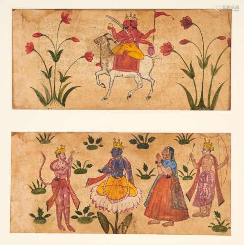 TWO MUGHAL MINIATURES