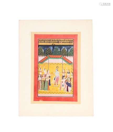 AN INDIAN MINIATURE, MUGHAL, 19TH CENTURY, INDIA