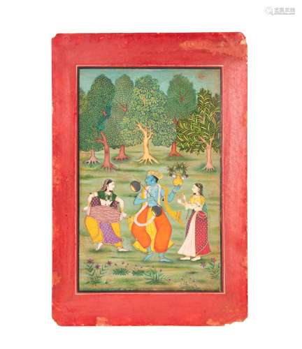 AN INDIAN MINIATURE, MUGHAL, 19TH CENTURY, INDIA