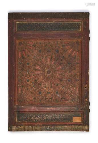 A CARVED WOODEN PANEL, IN THE MANNER OF MAMLUK, POSSIBLY LAT...