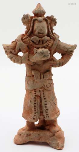 A Jian period terracotta figure of a Dragon God, possibly Si...