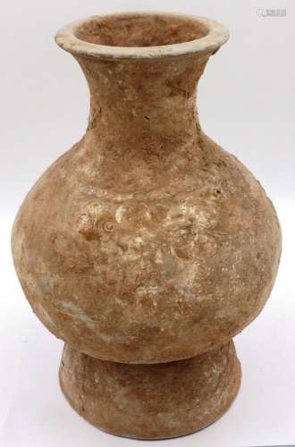 A Western Han jar or Hu, of large proportions and with bulbo...