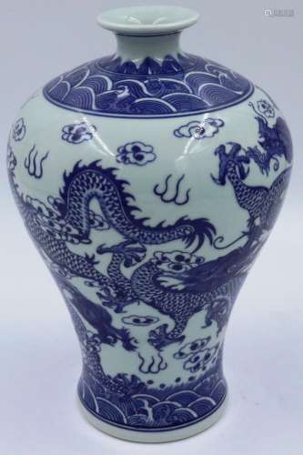 A large baluster form porcelain vase in the Qianlong style, ...
