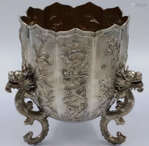 An excellent late 19th century Wang Hing silver presentation...