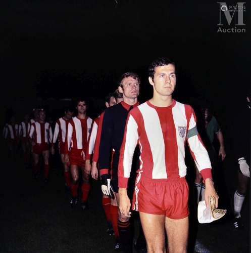 Franz Beckenbauer, Sepp Maier, Gerd Müller, 1969, Grünwalder...