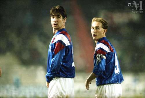 Éric Cantona, Jean-Pierre Papin, 1992, Parc des Princes, Par...