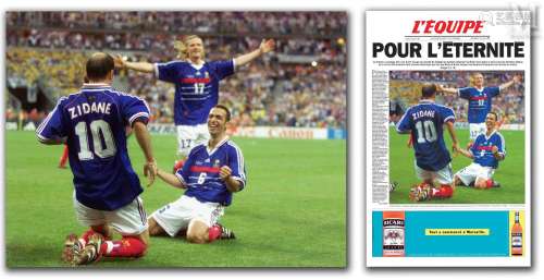 Diptyque Brésil – France (0-3), 1998, Stade de France, Saint...