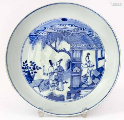 Chine, Epoque Kangxi (1662-1722)Compotier en porcelaine à dé...