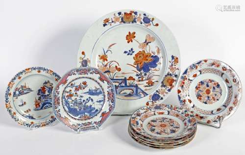 Chine, XVIIIe siècleLot comprenant une série de six assiette...