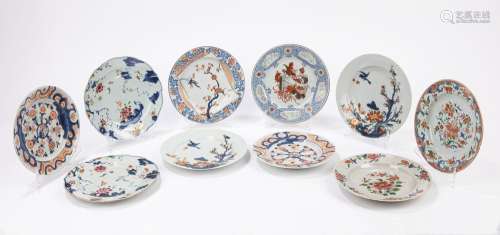 Ten export porcelain dishes. China, 18th century