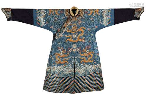 A semi-formal male court robe "Jifu". China, Qing ...