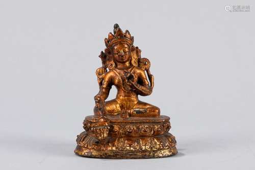 A small bronze Tara. China/Tibet, 19th century