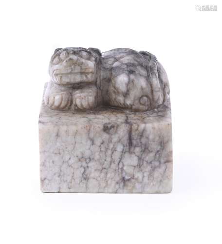 A Chinese jade seal