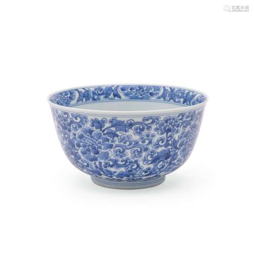 A Chinese blue and white 'Lotus' bowl