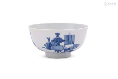 A Chinese blue and white bowl