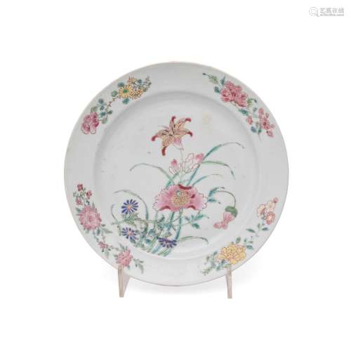 A Chinese Famille Rose dish