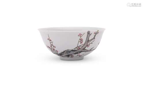A Chinese famille rose 'Prunus' bowl