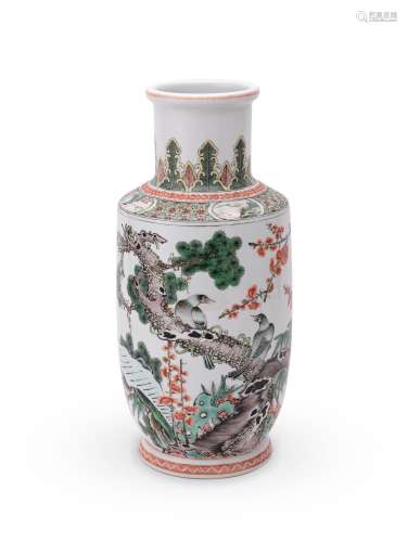 A rare and fine Chinese famille verte vase