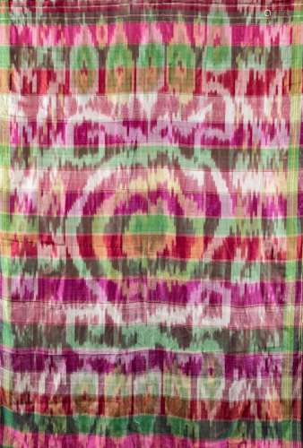 A LENGTH OF SILK IKAT CLOTH