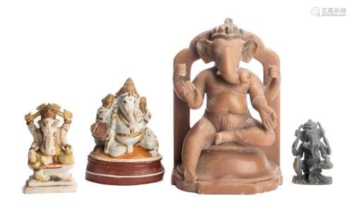 FOUR IMAGES OF GANESHA