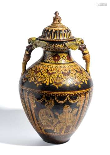 A BOMBAY SCHOOL OF ART VASE