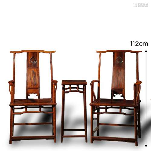 A Set of Chinese Huanghuali Chairs