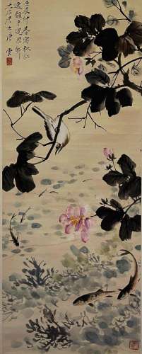 A Chinese Scroll Painting By Tang Yun